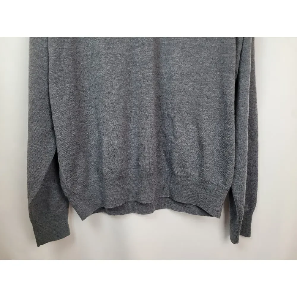 Peter Millar Men's Merino Wool V-Neck Long Sleeve Sweater Gary Size XL